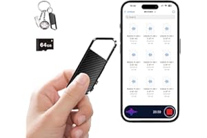 NekSide Voice Recorder - 64GB Audio Recorder with DSP3.0 Intelligent Noise Reduction, HD Recording Device Supports OTG Functi