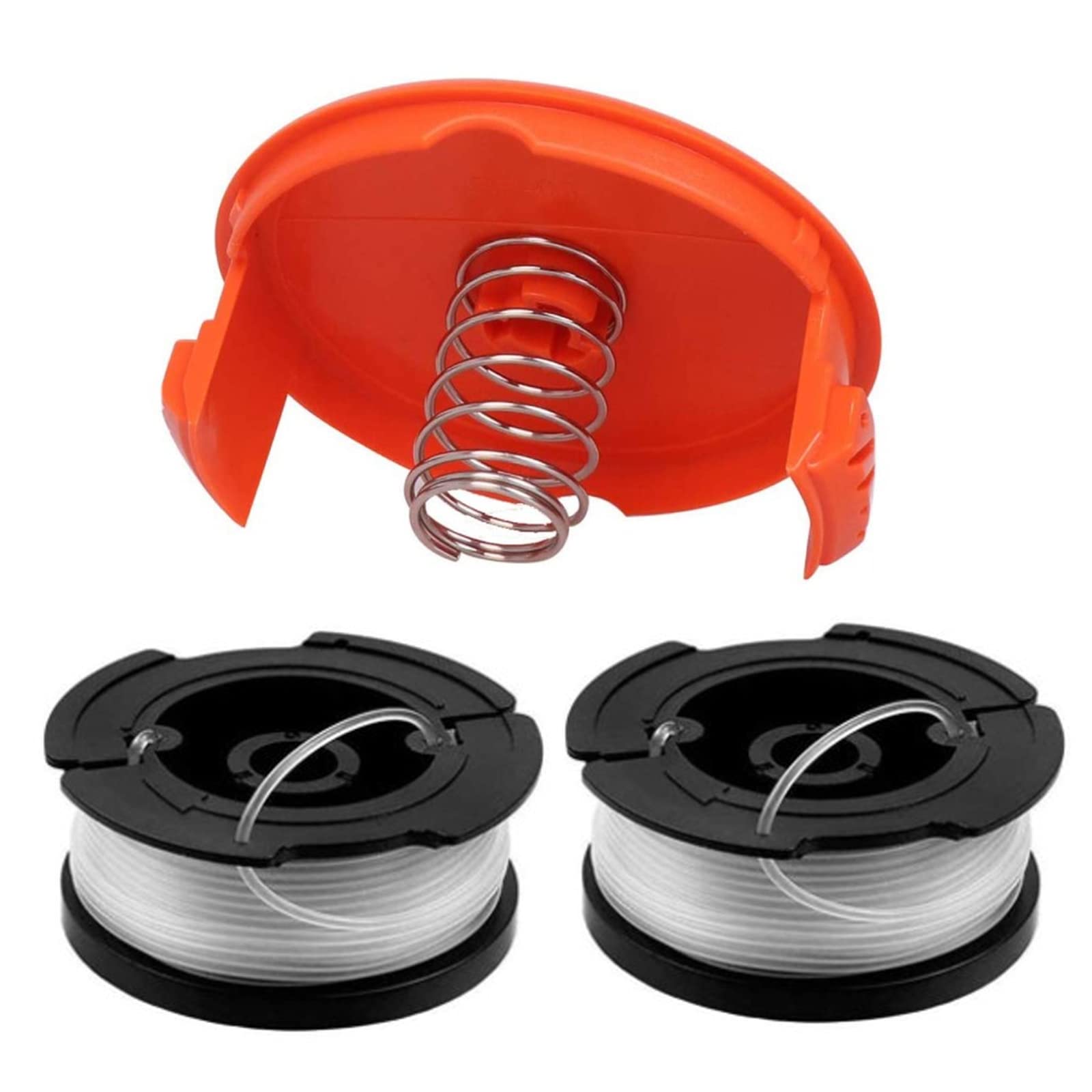 Trimmer Spools, Thread Spools, Trimmer, Spool, Line Spools, Trimmer, Spools for Black Lawn Trimmer, ment Spool Cap Covers with Spring Lawn Mower Spool for Grass Trimmer