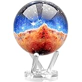 MOVA Self Rotating Globe, James Webb Carina Nebula Signature (6") | solar powered globe, no batteries or cords, gift for astronomy lovers, premium kinetic display, space desk decor