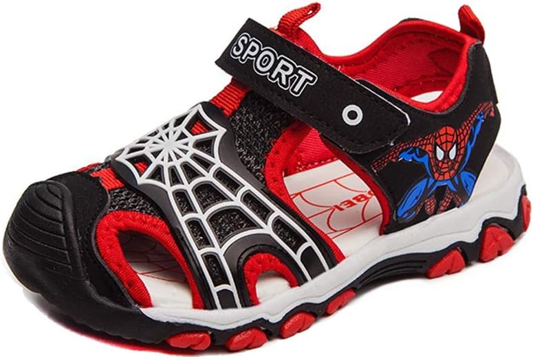 Kids Baotou Spiderman Sandals Boys Sport Water Beach Shoes