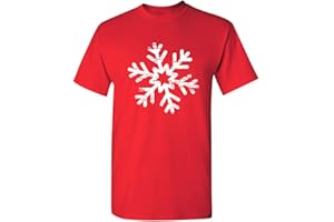 FEELIN GOOD TEES Christmas Snowflake Novelty Xmas Graphic T-Shirt