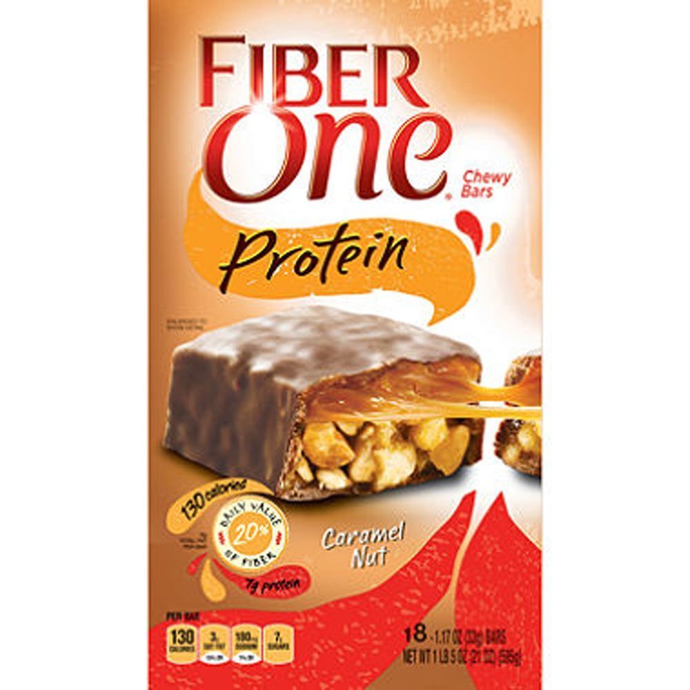 Fiber One Protein Chewy Bars Caramel Nut 21 Oz. 18 Ct. Amazon