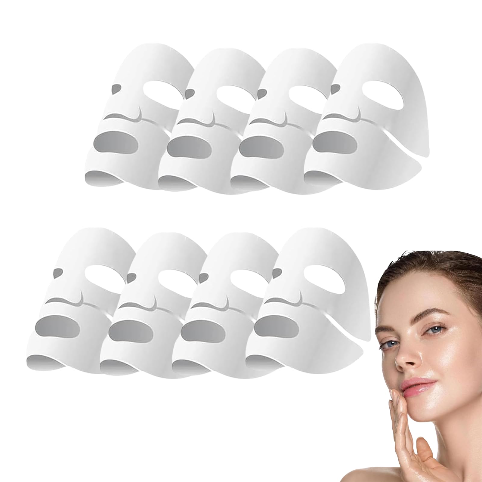 8PCS Collagen Face Mask, Collagen Mask Overnight For Hydrating, Korean Fac-e Mask Coll-agen Deep Hydrating Masks, Overnight Face Masks 8PCS