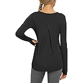Bestisun Womens Long Sleeve Workout Tops Yoga Exercise Gym Clothes Athletic Sports Shirts