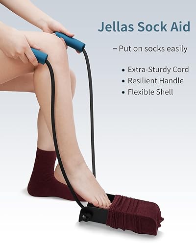 Jellas 5-Piece Hip Knee Replacement Recovery Kit, 32 Inch Foldable Reacher Grabber with Shoehorn, Dressing Aids Stick for Seniors, Sock Aid Device, Leg Lifter, Long Handled Bath Sponge in Dubai - UAE | Jellas 5-Piece Hip Knee Replacement Recovery Kit, 32 Inch Foldable Reacher Grabber with Shoehorn, Dressing Aids Stick for Seniors, Sock Aid Device, Leg Lifter, Long Handled Bath Sponge in Dubai - UAE |