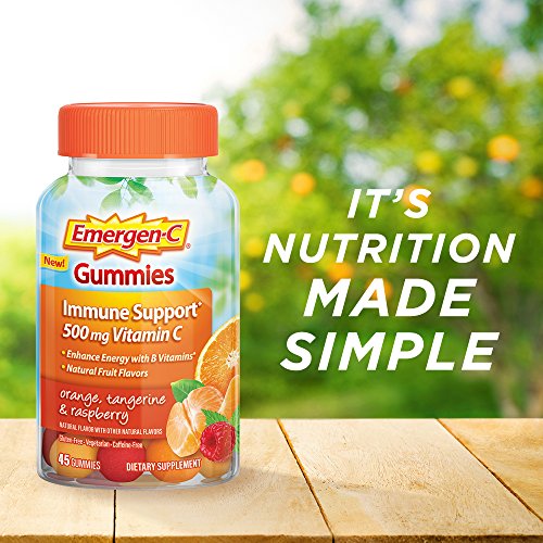 EmergenC Gummies (45 Count, Orange, Tangerine and Raspberry Flavors