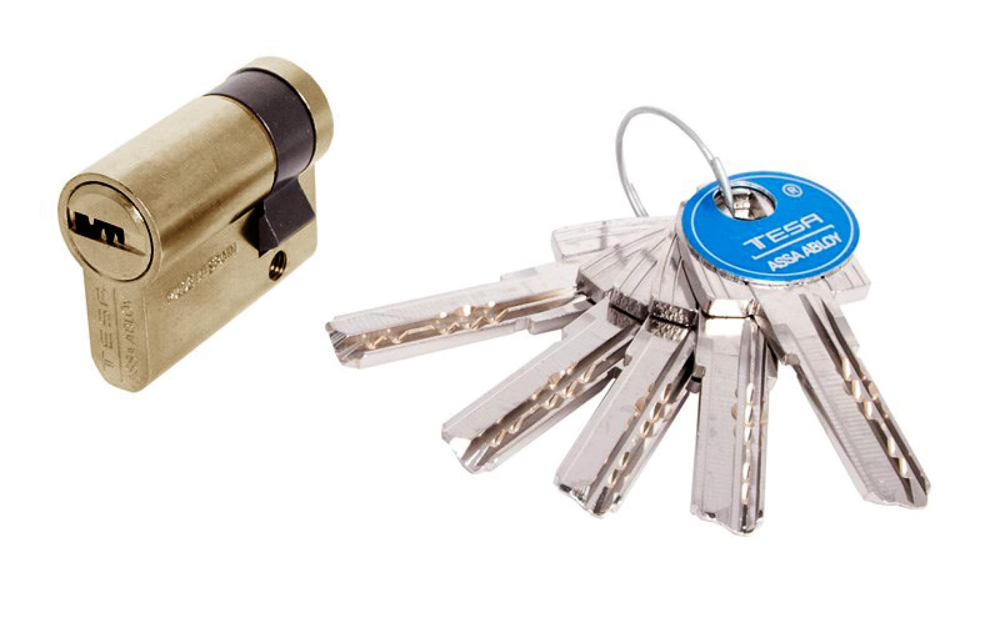 Tesa Assa Abloy - Safety Cylinder Lock, Assortment of Types, Colours and Sizes, T6553010L