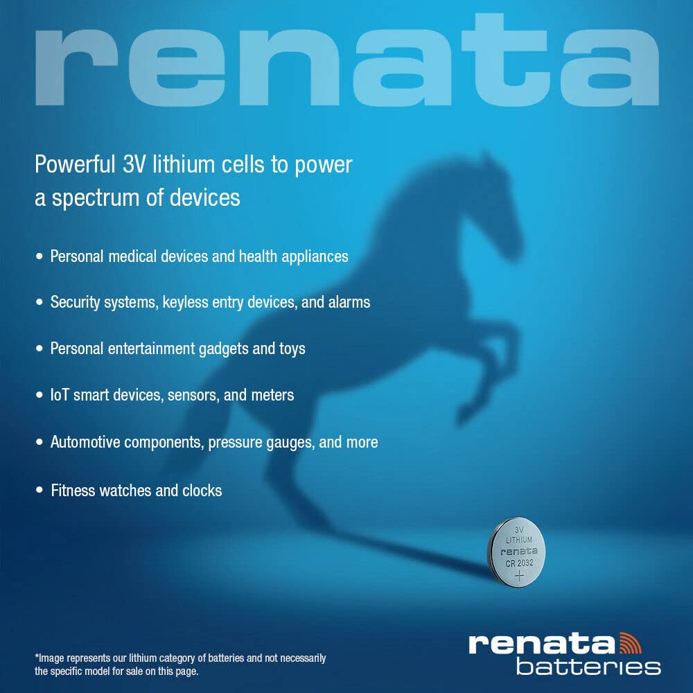 Renata CR1220 Batteries - 3V Lithium Coin Cell 1220 Battery (2 Count) Renata CR1220 Batteries - 3V Lithium Coin Cell 1220 Battery (2 Count)