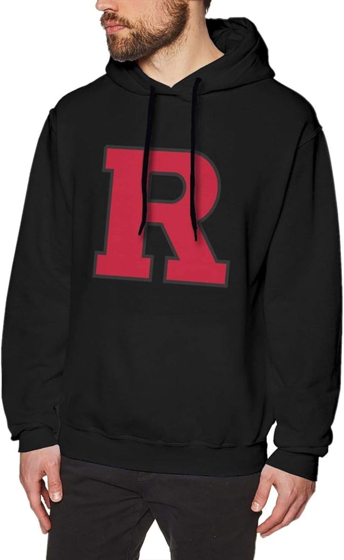 Rutgers Men's Creative Pattern Pullover Hooded Sweatshirt
