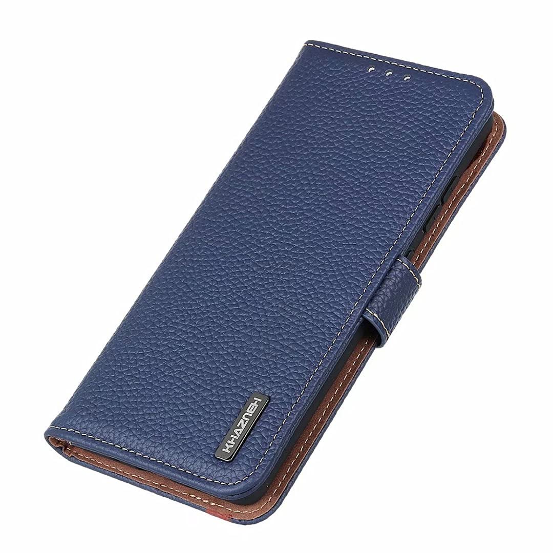 COQUE Case for Nokia G10 Cover,Leather Lychee Pattern Flip Cover with Card Slot Phone Case for Nokia G10-Blue