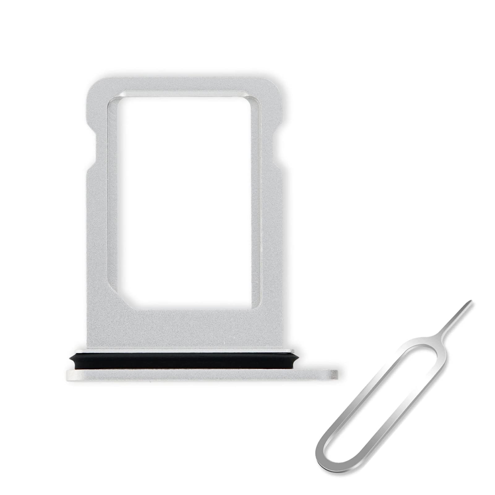 Cemobile SIM Card Tray Slot Holder Replacement for iPhone 13 Mini 5.4 Inch(Single SIM Version) with Waterproof Rubber Seal Ring + SIM Card Tray Open Eject Pin (Starlight)