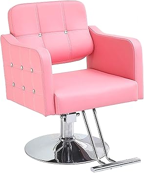 Amazon Com Moye Beauty Salon Hydraulic Styling Chair Styling Chair For Salon Beauty Equipment Salon Chairs Hair Stylist Chair Hydraulic Chair Pink Furniture Decor