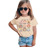 CM C&M WODRO Toddler Baby Girl Christian Shirt God Says I Am Rainbow T-Shirt Kids Bible Verse Religious Short Sleeve Tee Tops
