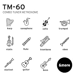 Korg TM60BK Tuner Metronome, Black