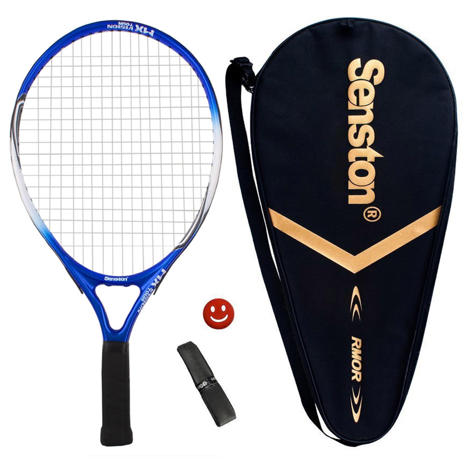 Senston 19''Tennis Racket with Racket Bag, Lightweight Tennis Racquet, 1 Grip, 1 Vibration Dampeners