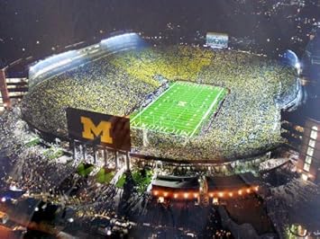 Amazon.com: Michigan Notre Dame bajo las luces fútbol 3d ...