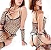 Sexy Lingerie Nightwear Leopard Garter G-string Gloves Stocking Bodystocking