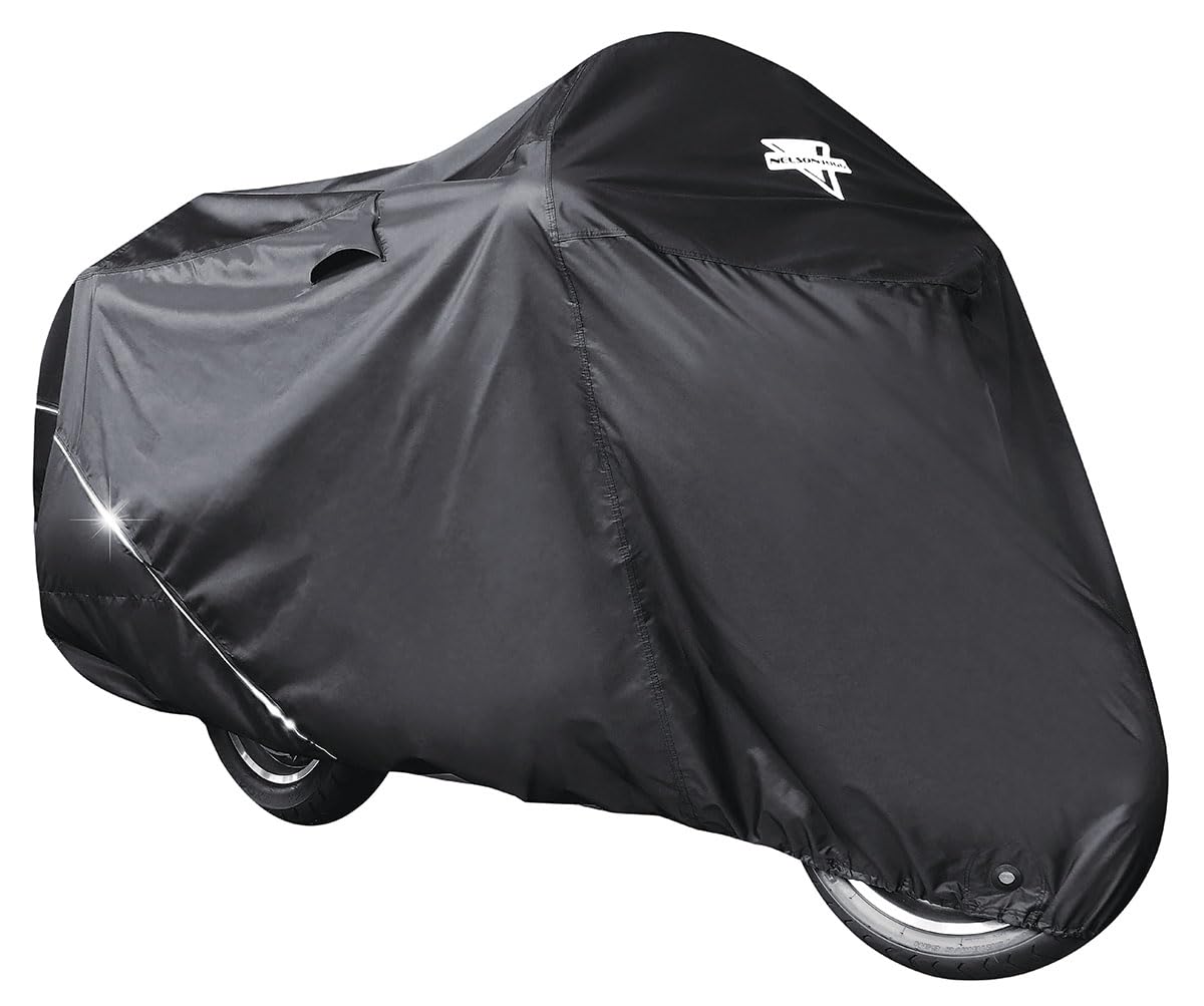 Nelson Rigg USA Defender Extreme Motorcycle Cover; Waterproof; Outdoor All Weather; Fade Resistant; Ventilated; Reflective; Lock Grommets; Storage Bag (Large) Image