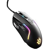 SteelSeries Rival 5 Gaming Mouse with PrismSync RGB Lighting and 9 Programmable Buttons – FPS, MOBA, MMO, Battle Royale – 18,