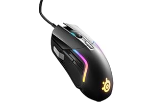 SteelSeries Rival 5 Gaming Mouse with PrismSync RGB Lighting and 9 Programmable Buttons – FPS, MOBA, MMO, Battle Royale – 18,000 CPI TrueMove Air Optical Sensor - Black