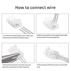 RGBZONE 3 Pin 8mm LED Connector Kit with 10pcs LED