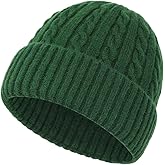 PAZUVO Knitted Cuffed Beanie Cap for Men/Women, Unisex Soft Warm Winter Hat Stocking Skull Cap