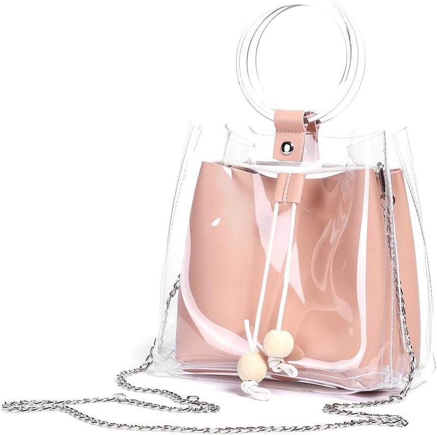 Stylish Classy Waterprof Clear Tote Beach Shoulder Crossbody Hand Bag