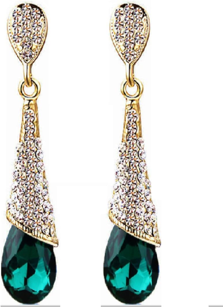 Elegant Rhinestone Crystal Drop Earrings