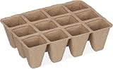 simpa 24 Pack Biodegradable Fibre Seedling Pots 288 Cells 45mm Square view 2
