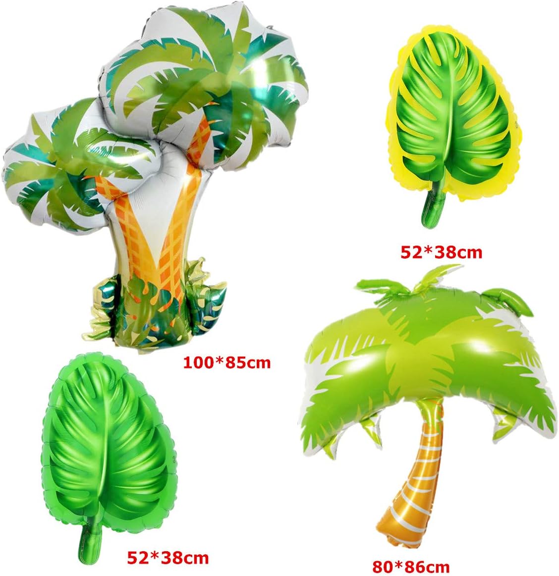 9pcs Hawaii Balloons for Party Decoration,Large Flamingo Palm Tree Coconut Tree Beer Bottle Champagne Cup Foil Balloons for Birthday Valentines Wedding Summer Luau Hen Party Accessories - Image 4