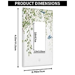 Pznen Hanging Eucalyptus Leaves Single Rocker