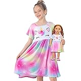 Play Tailor Doll and Girl Matching Nightgown