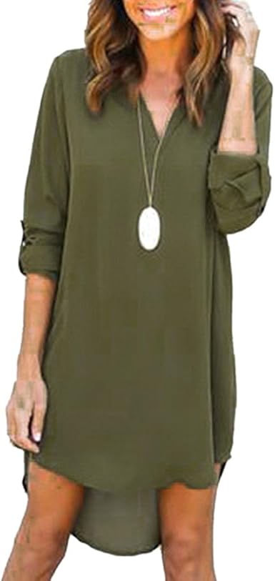 Chemise longue en soie femme Clearance