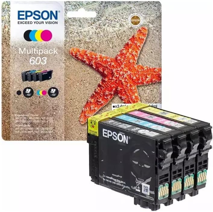 Epson 603 Starfish Original Ink Multipack for Expression Home XP WF Printers