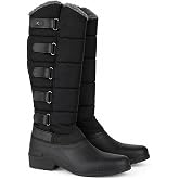 HORZE Utah Thermo Tall Winter Riding Boots - Insulated Oxford for Women | Insulated Oxford-fabric tall riding boots keep women warm from saddle to stall - one pair for rides, chores, and turnout.