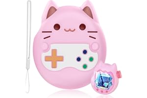 3Pcs Screen Protector for Tamagotchi Paradise, Silicone Case Cover with Lanyard, Non-Scratch Clear Film, Accessories for Tama