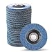 4.5 Inch Flap Discs - 20PCS 40 60 80 120 Grit Assorted Sanding Grinding Wheels, Premium Zirconia Alumina Abrasives, T27, by LotFancy