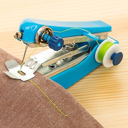 Portable Handheld Sewing Machine, Mintu Mini Cordless Handheld Sewing Machine, Quick Handy Stitch Tool for Fabric, Clothing, Kids Cloth Home Travel Use
