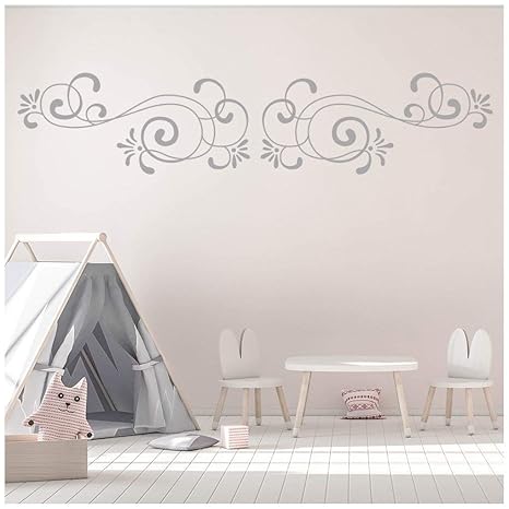 Amazon Com Azutura Symmetrical Swirl Wall Sticker Headboard