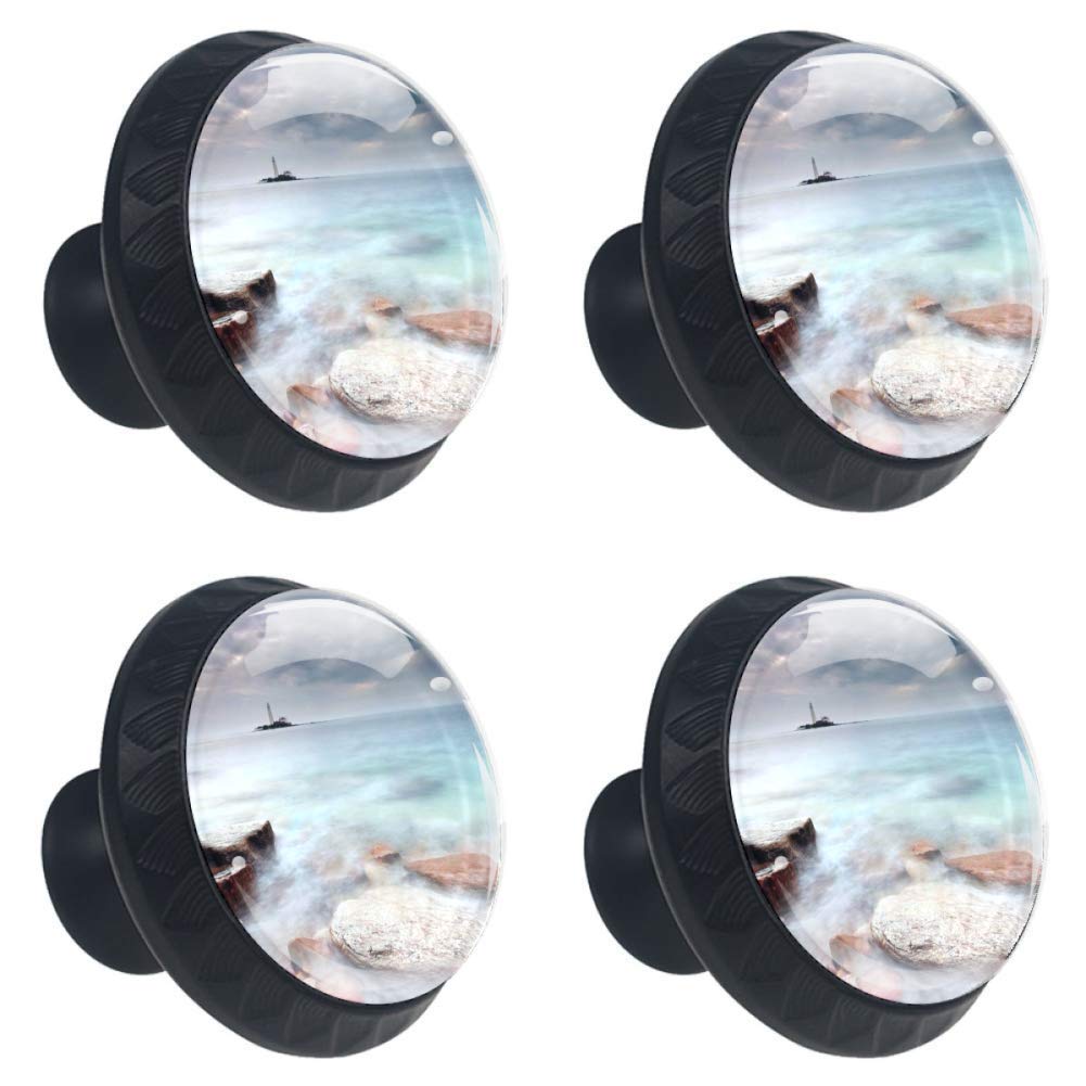 Amazon Com Djrow Calm Sea Under The Stormy Sky Cloud Lighthouse 4