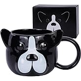 ToCooTo Dog Mug 14 oz Cute Ceramic Coffee Mug 3D Porcelain Tea Cup for Women Men Kids - Kawaii Dog Lover Gift for Christmas Housewarming Holiday Birthday