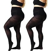 MANZI Plus Size Tights for Women 70D Queen Size Tights(Pack of 2)