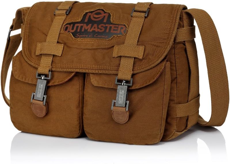 Canvas Messenger Bag Durable Vintage Lightweight for Men Casual Hiking Travel Sports, by YESO