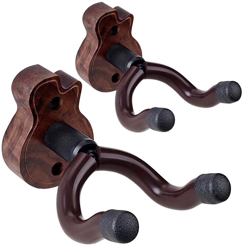 CANTUS Guitar Wall Mount 2 Pack, Guitar Hanger for Wall, Guitar Wall Hanger for Ukulele Bass