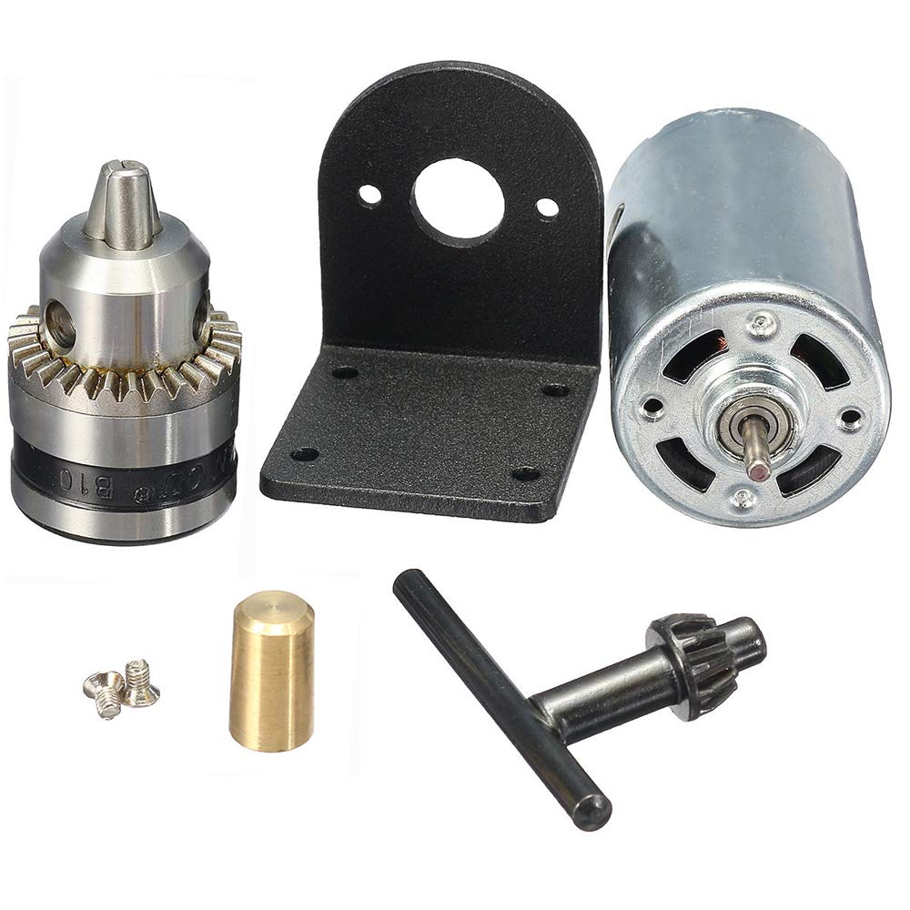 Motore Tornio Pressa 5V-12V Con Mandrino Trapano - 15000 RPM, Per Modellismo E Fai Da Te - Foto 7