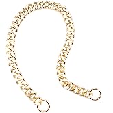 Errienpin 23.6 Inch Chunky Purse Chain Handles | Short Strap Replacement for Handbags & Shoulder Bags | Rustproof DIY Accessory(Gold)