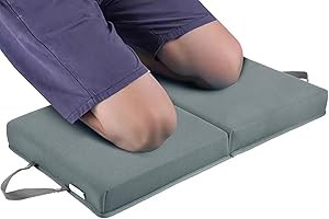 OFiSEXPT Memory Foam Knee Pads, Garden Kneeling Pads for Men Women, Foam Knee Cushions for Gardening, Bathing, Yoga(Gray)