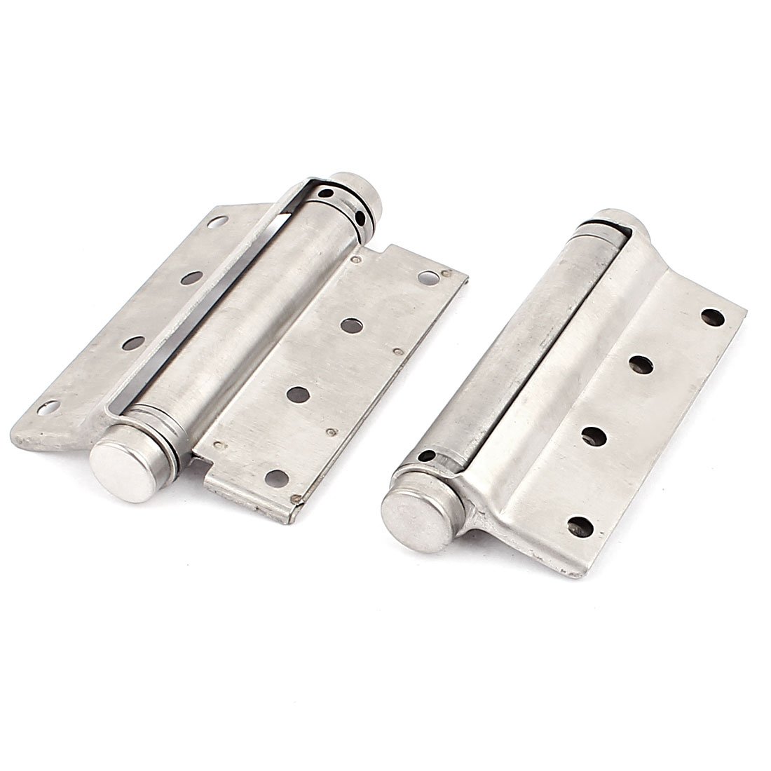 Sourcingmap Single Action Spring Stainless Steel Door Hinge 100mm Length 2Pcs