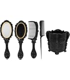 Ensemble De Coiffure Miroir à Main Avec Brosse - Couleur Rose Métal - Neuf (vendu Comme Occasion)