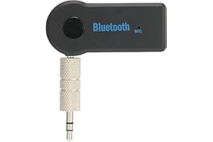 Car Portable Mini BT Receiver for Phone, Mini Audio Adapter 3.5MM Aux, Compatible with iOS and More